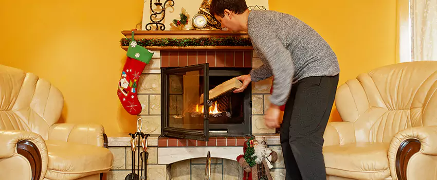 Rusted Metal Fireplace Restoration in West Valley City, Utah